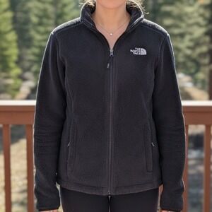 The North Face Osito Full Zip Fleece Jacket Dark Gray Charcoal Women S